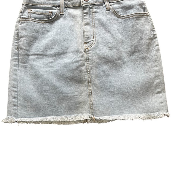 O2 Denim Light Wash Mini Skirt Size M - Picture 4 of 11